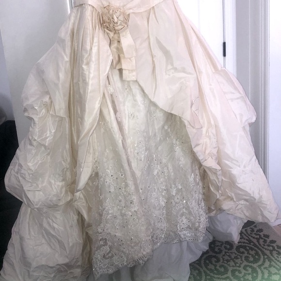 VINTAGE Gown!! American Designer Katerina Bocci Ballgown Crystal Corset US8-10 - Picture 2 of 5